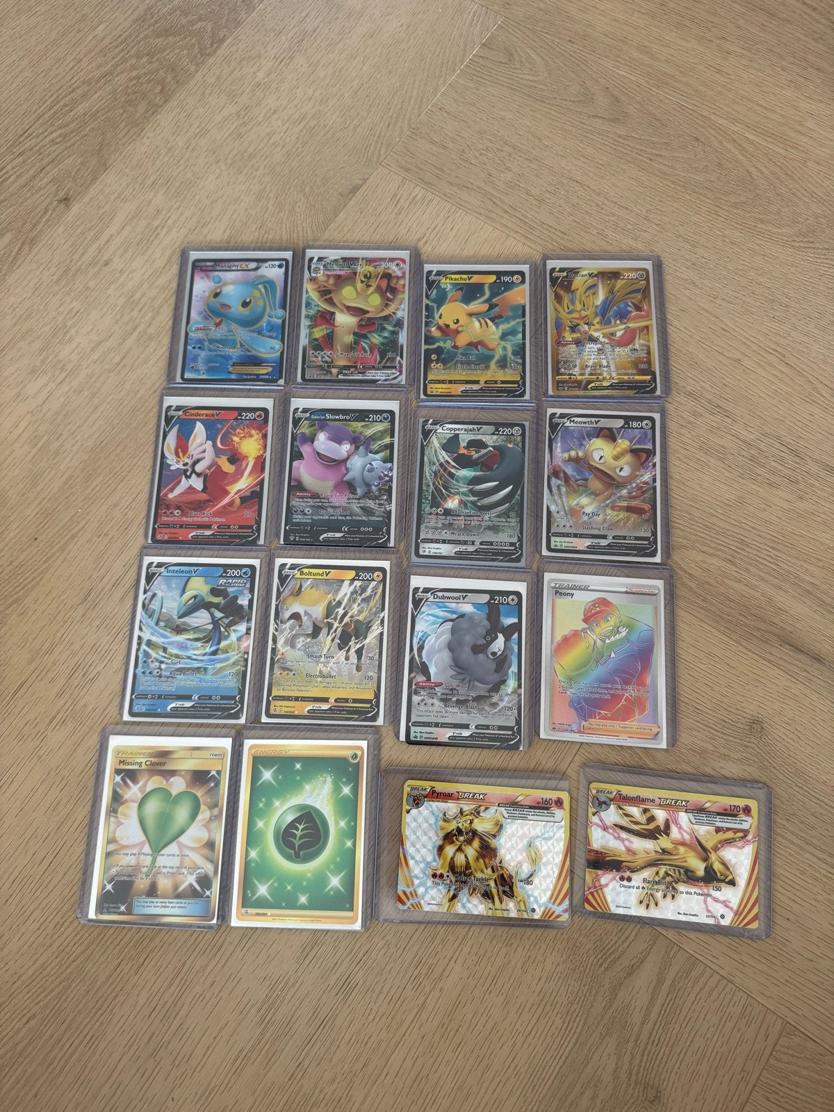 Pokémon kaarten, Ophalen of Verzenden, Gebruikt, Meerdere kaarten, Foil