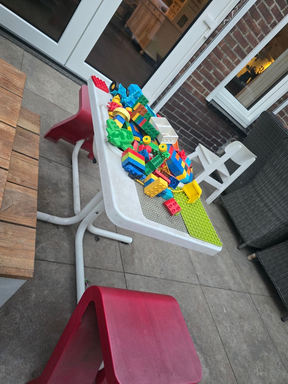 lego/duplo Speeltafel met bouwstenen - Ideaal voor creatief, Ophalen, Gebruikt, Overige merken