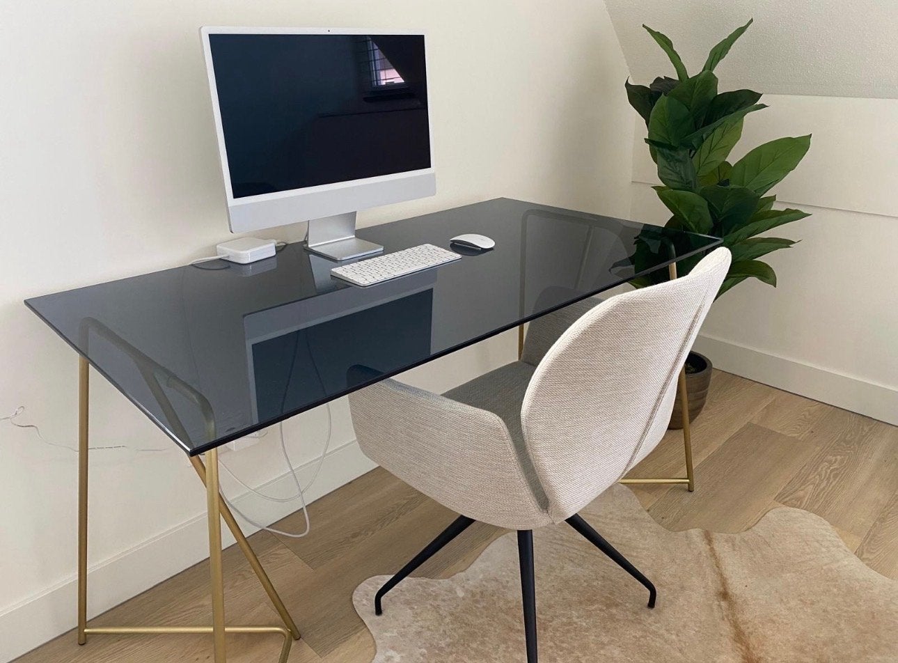 Patrizia Bureau - Messing & Zwart Gehard Glas, Ophalen, Zo goed als nieuw, Goud, Overige merken