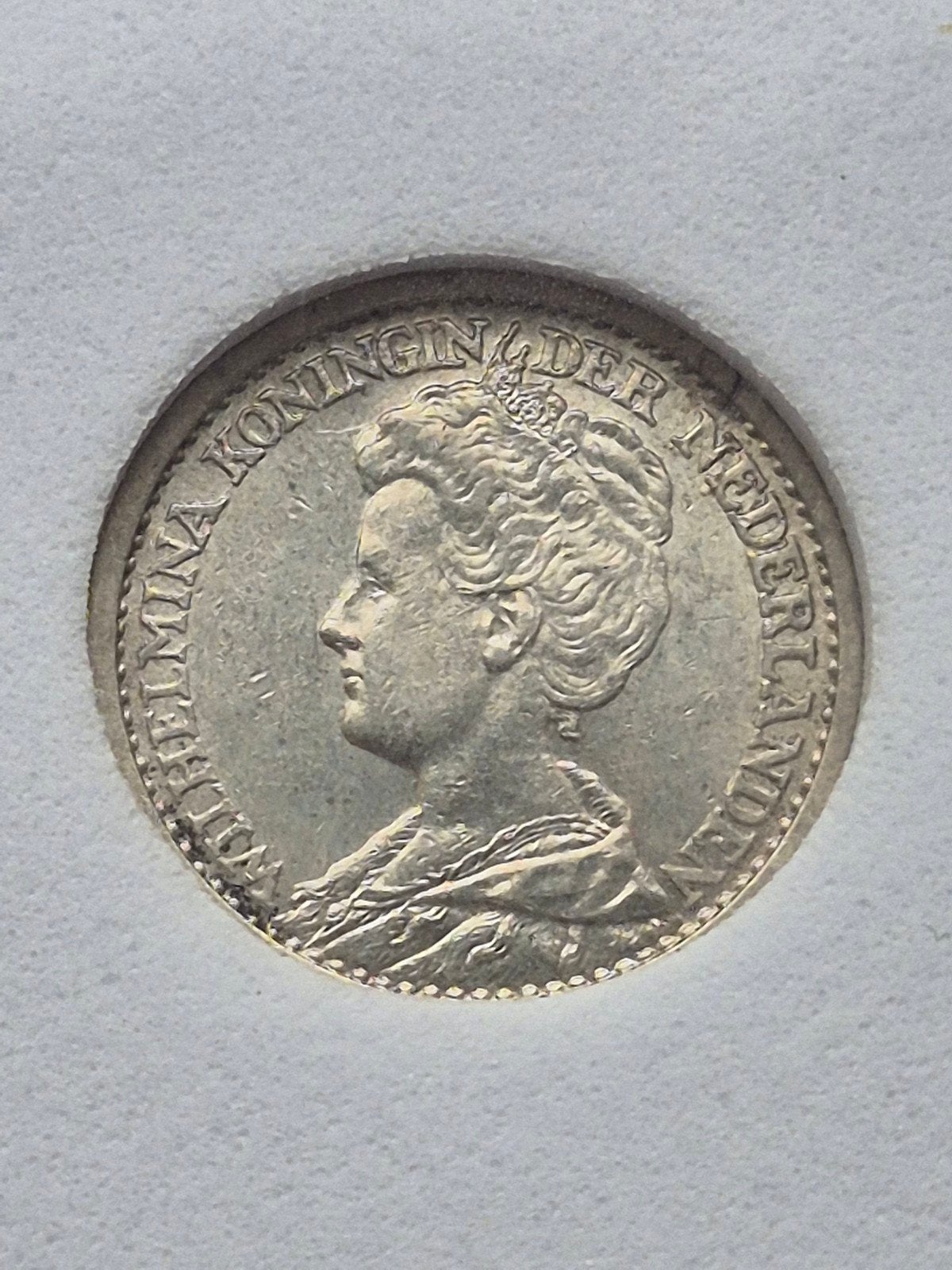 25 Cent 1911 MS 64 - Schitterend exemplaar, Postzegels en Munten, Zilver, 25 cent, Ophalen of Verzenden, Koningin Wilhelmina
