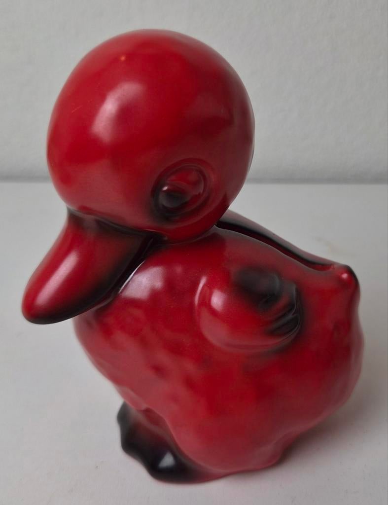 Vintage eend spaarpot van Goebel, Verzamelen, Spaarpotten, Ophalen of Verzenden, Gebruikt, Steen, Aardewerk of Keramiek, Dier