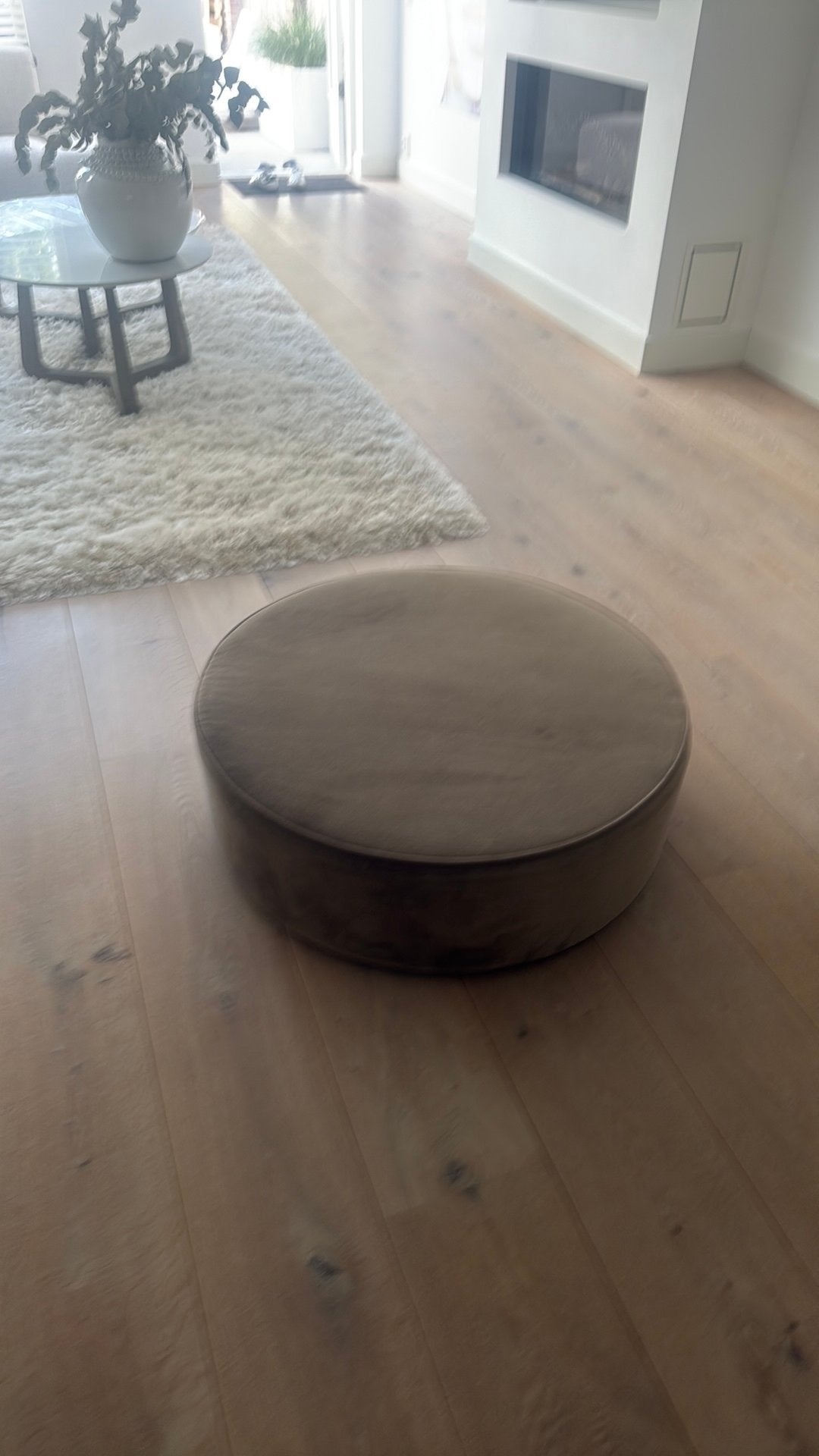 WOOOD poef Sara, Ophalen, Zo goed als nieuw, Rond
