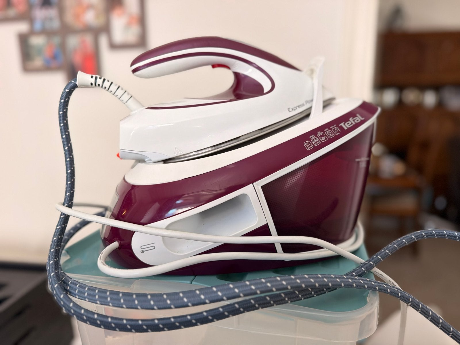 Tefal Express Power Stoomgenerator Strijkijzer, Ophalen, Zo goed als nieuw, Strijkijzer met snoer
