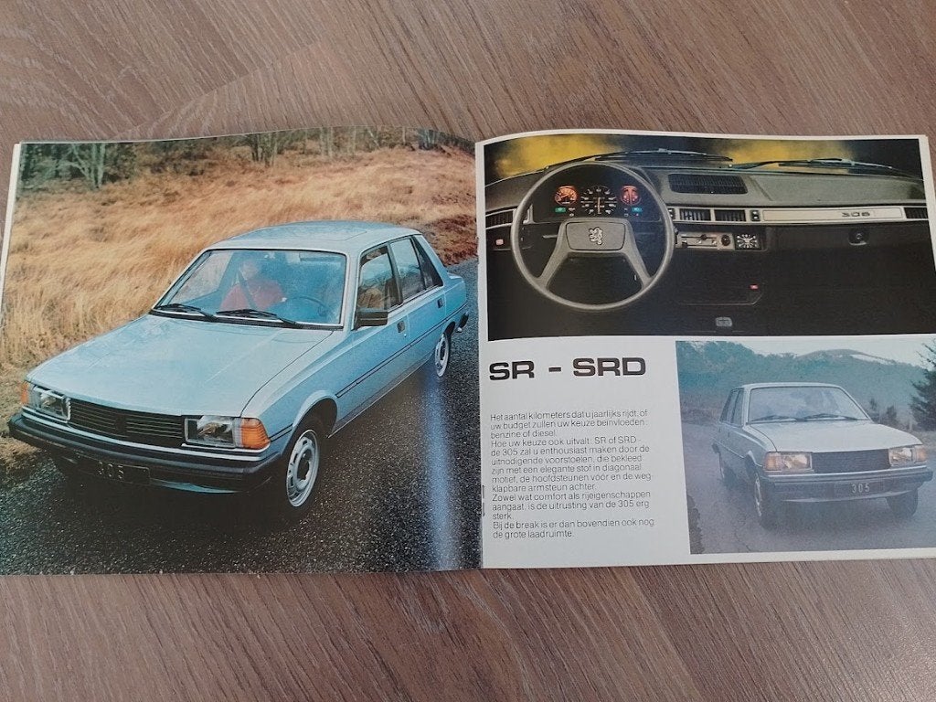 Peugeot 305 1981 autofolder, Ophalen of Verzenden, Nieuw, Peugeot