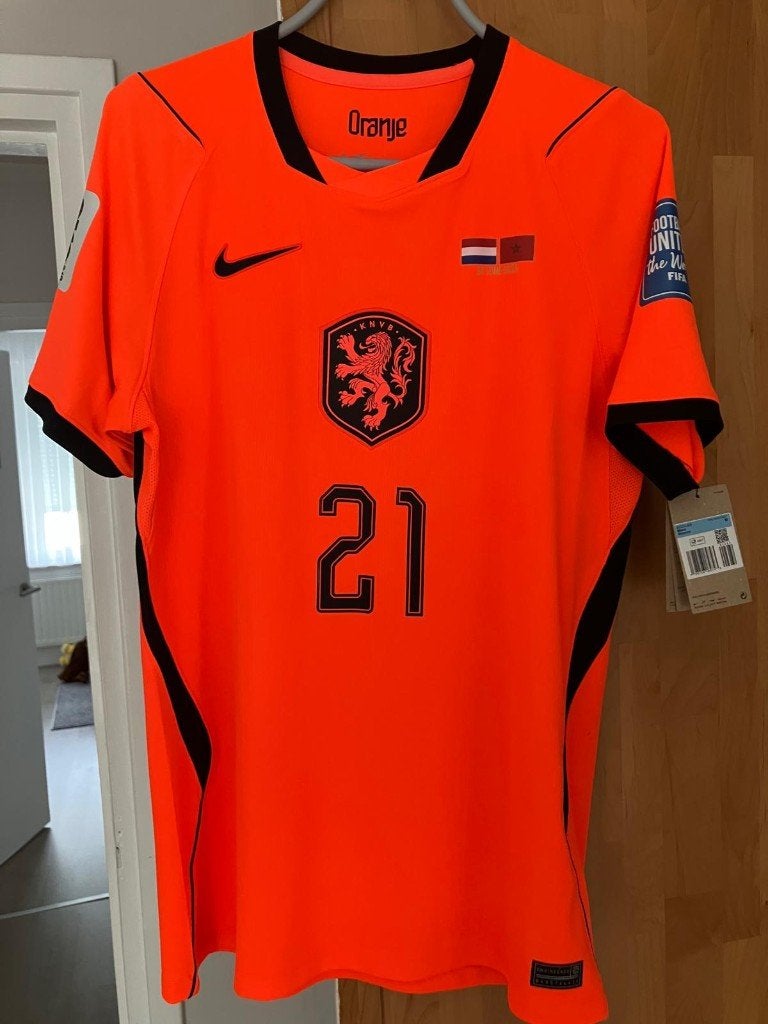 F. De Jong Netherlands vs Morocco Jersey World Cup 2026, Verzamelen, Verzenden, Zo goed als nieuw, Ajax, Shirt