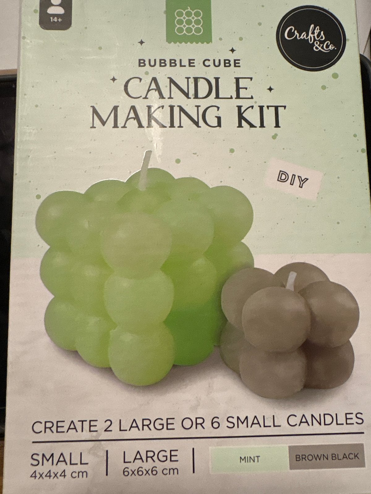 DIY Kaarsen Maakset - Bubble Cube Kaarsen, Overige thema's, Nieuw, Meerkleurig, Ophalen of Verzenden