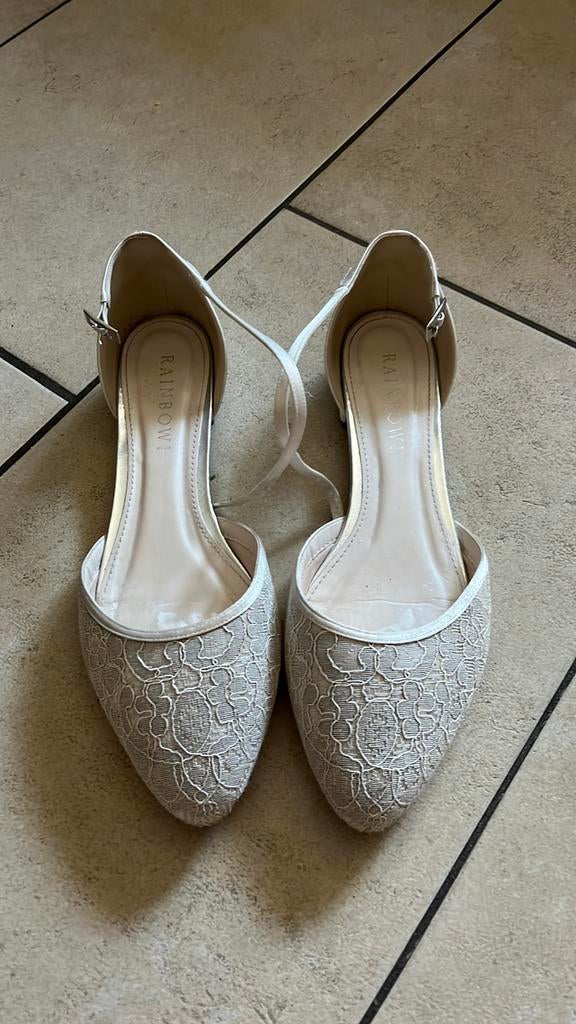 Rainbow trouwschoenen  maat 6,5 (40), Kleding | Dames, Rainbow, Wit, Schoenen, Ophalen of Verzenden