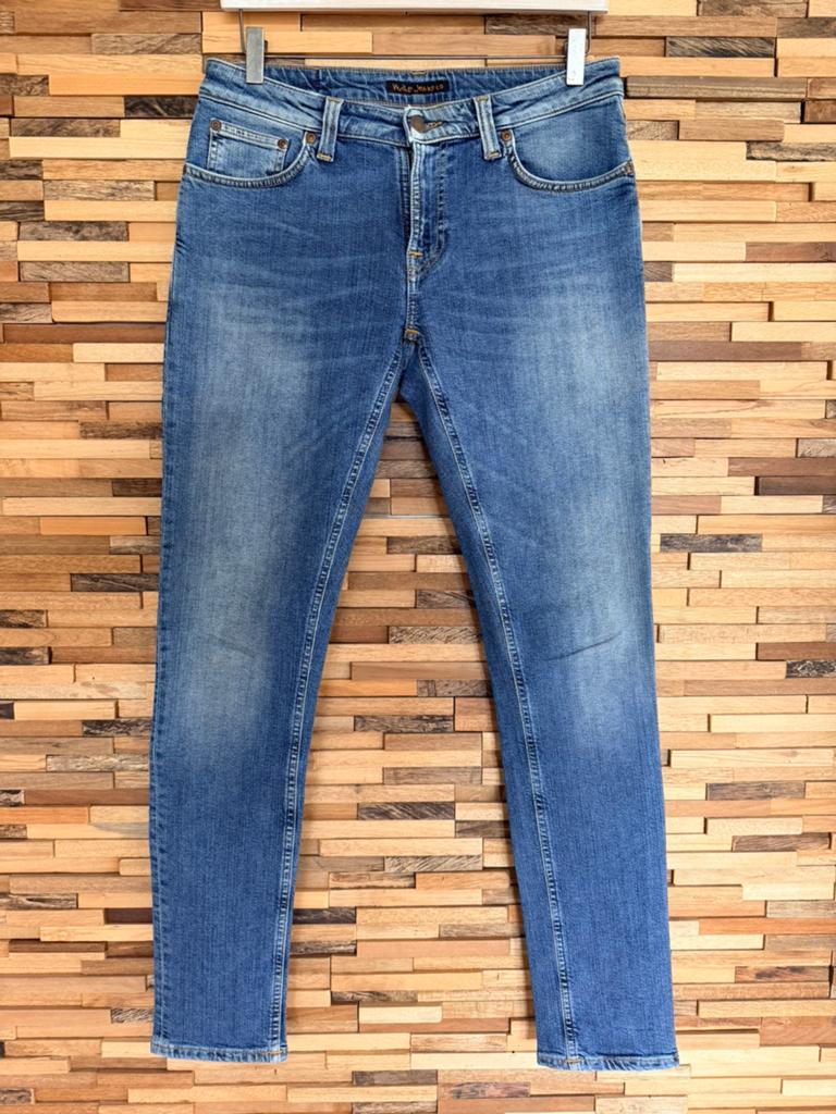Nudie Jeans Skinny Linn W31 L32, Ophalen of Verzenden, Zo goed als nieuw, Blauw, W32 (confectie 46) of kleiner
