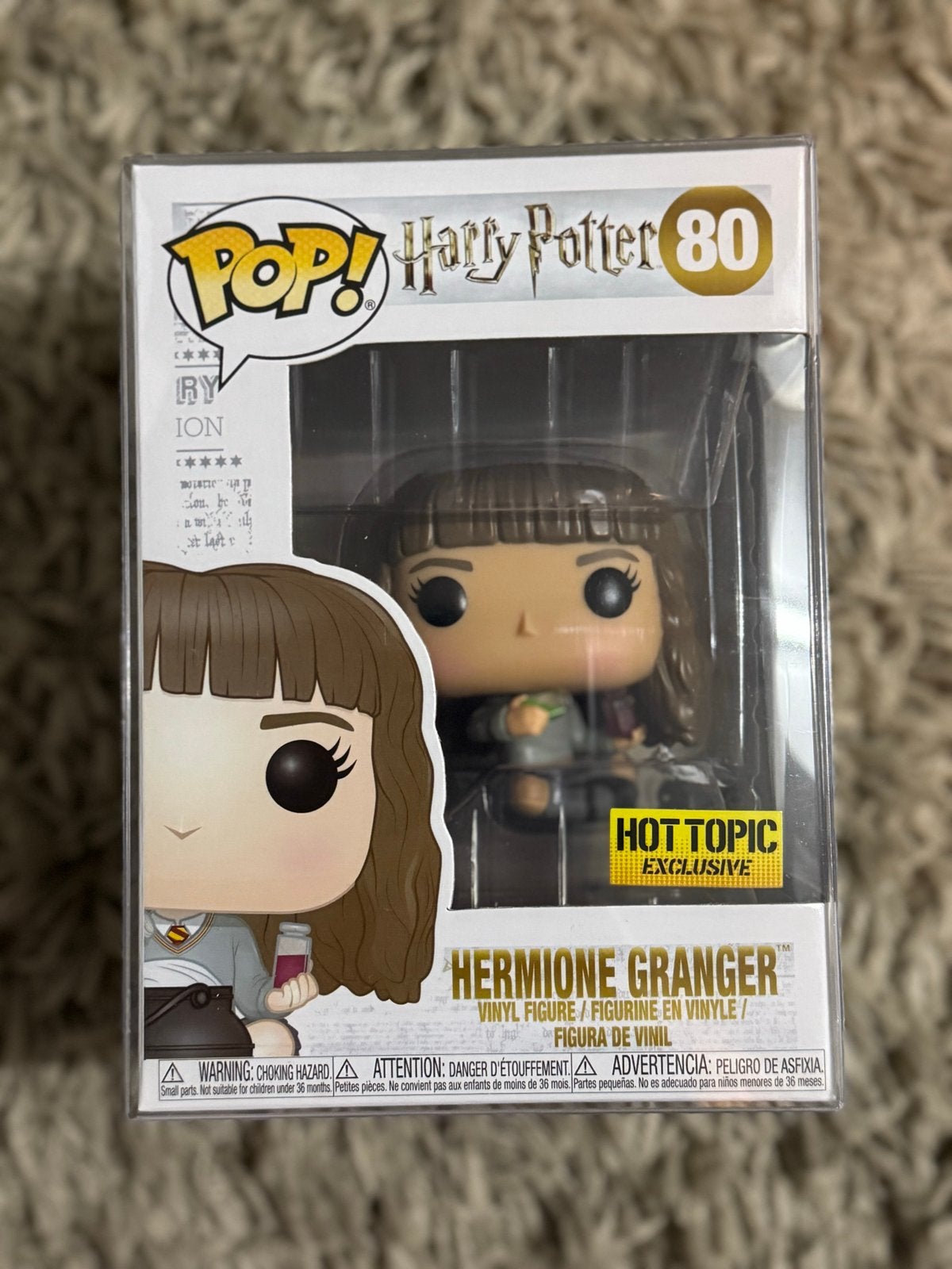 Funko Pop! Harry Potter #80 Hermione Granger Hot Topic, Ophalen of Verzenden, Zo goed als nieuw