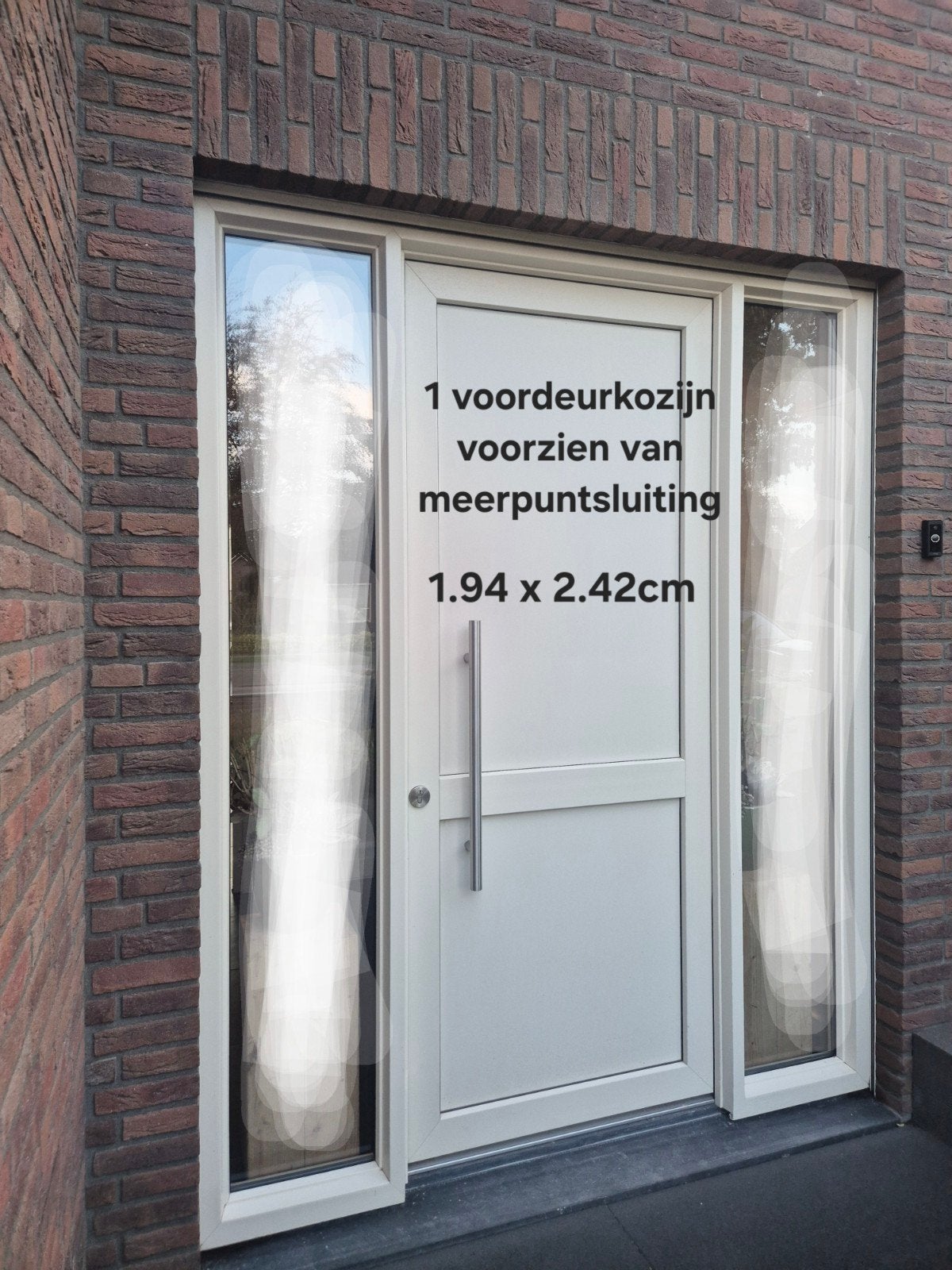 kunststof kozijnen en deuren, Gebruikt, 215 cm of meer, Buitendeur, Glas