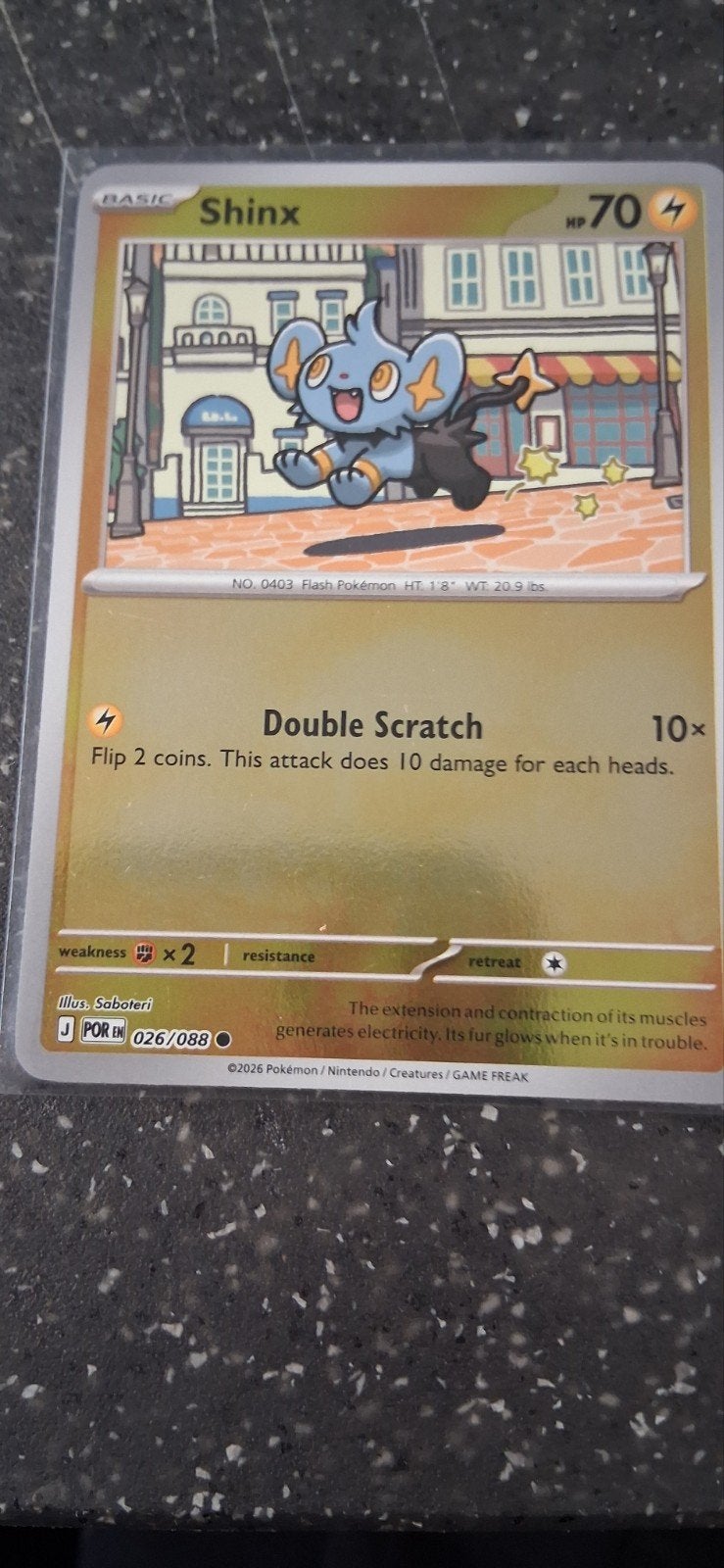 Pokémon Kaart Shinx 026/088 - Basic HP70, Ophalen of Verzenden