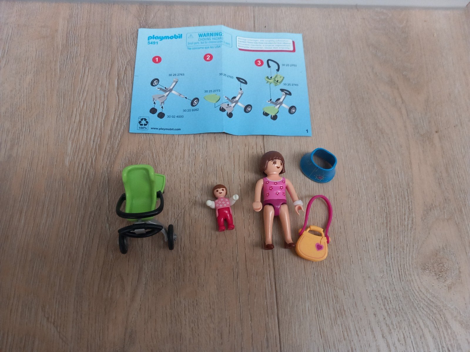 5491 Mama met Kinderwagen Playmobil, Ophalen, Gebruikt, Complete set, Overige typen
