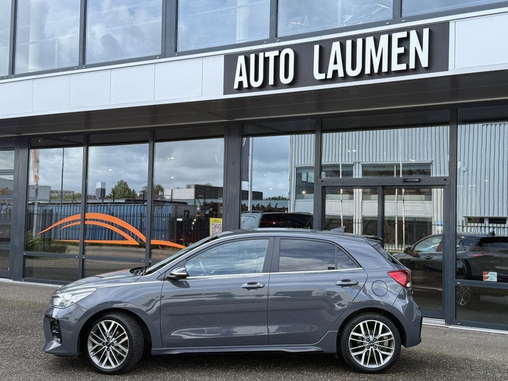 Kia Rio 1.0 T-GDi GT-Line 100 PK 17 inch Navi Camera DAB App, Voorwielaandrijving, 101 pk, Gebruikt, Leder en Stof