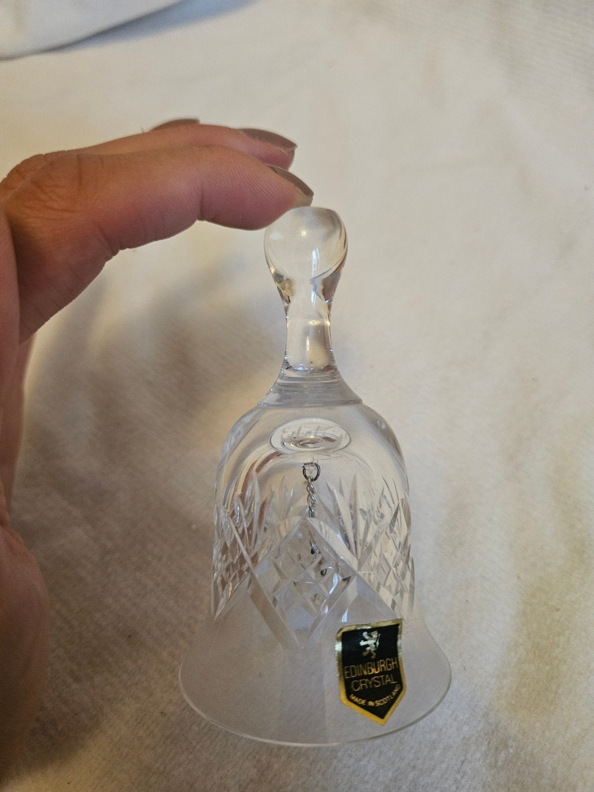 Exclusieve Edinburgh Crystal Tafelbel – Thistle / Stirling, Antiek en Kunst, Antiek | Glas en Kristal, Ophalen