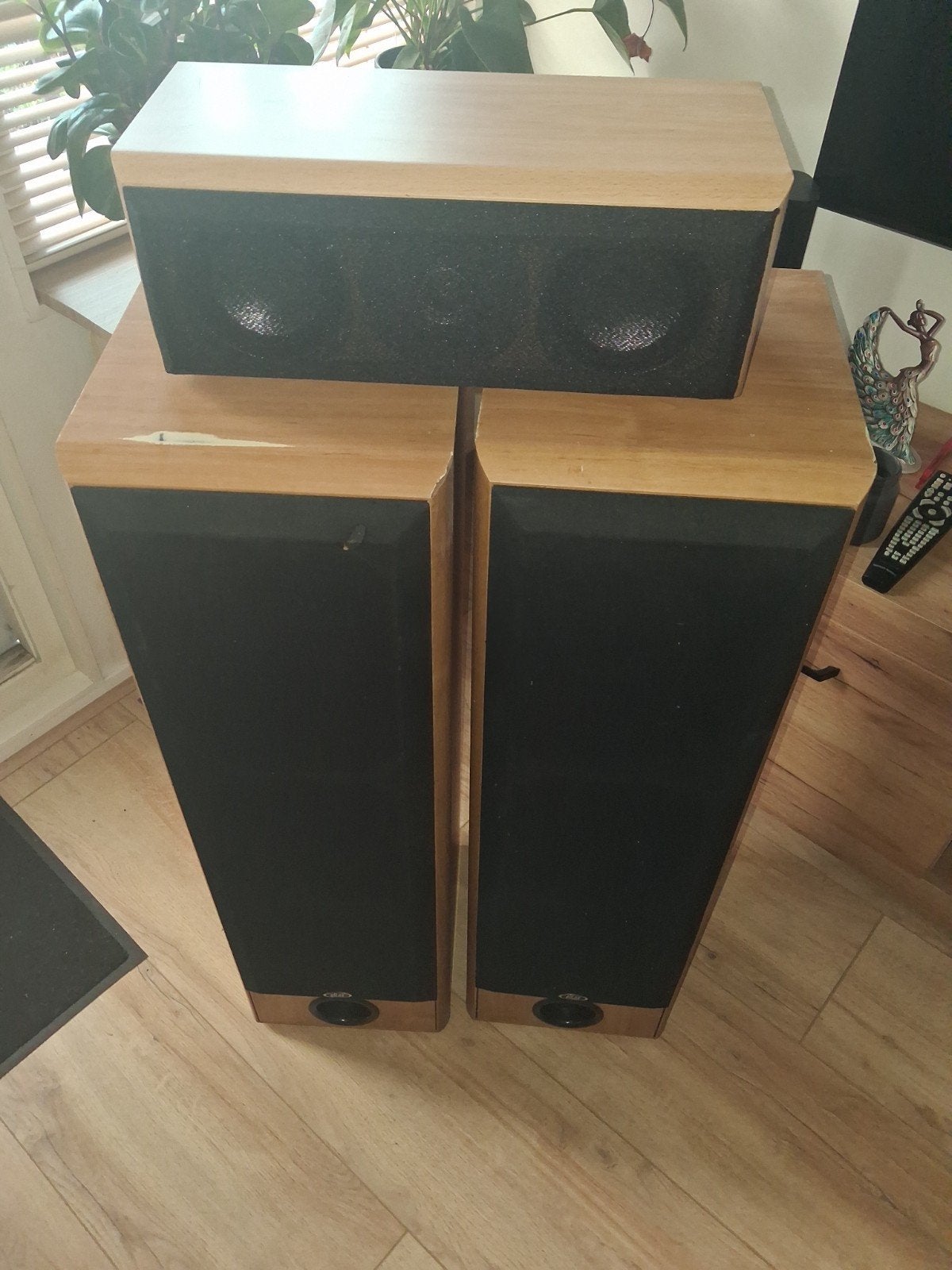 Eltax Millennium 400 Vloerstaande  & Center Speak, Vloerstaande luidspreker, Gebruikt, Ophalen of Verzenden, Geschikt voor surround/home cinema