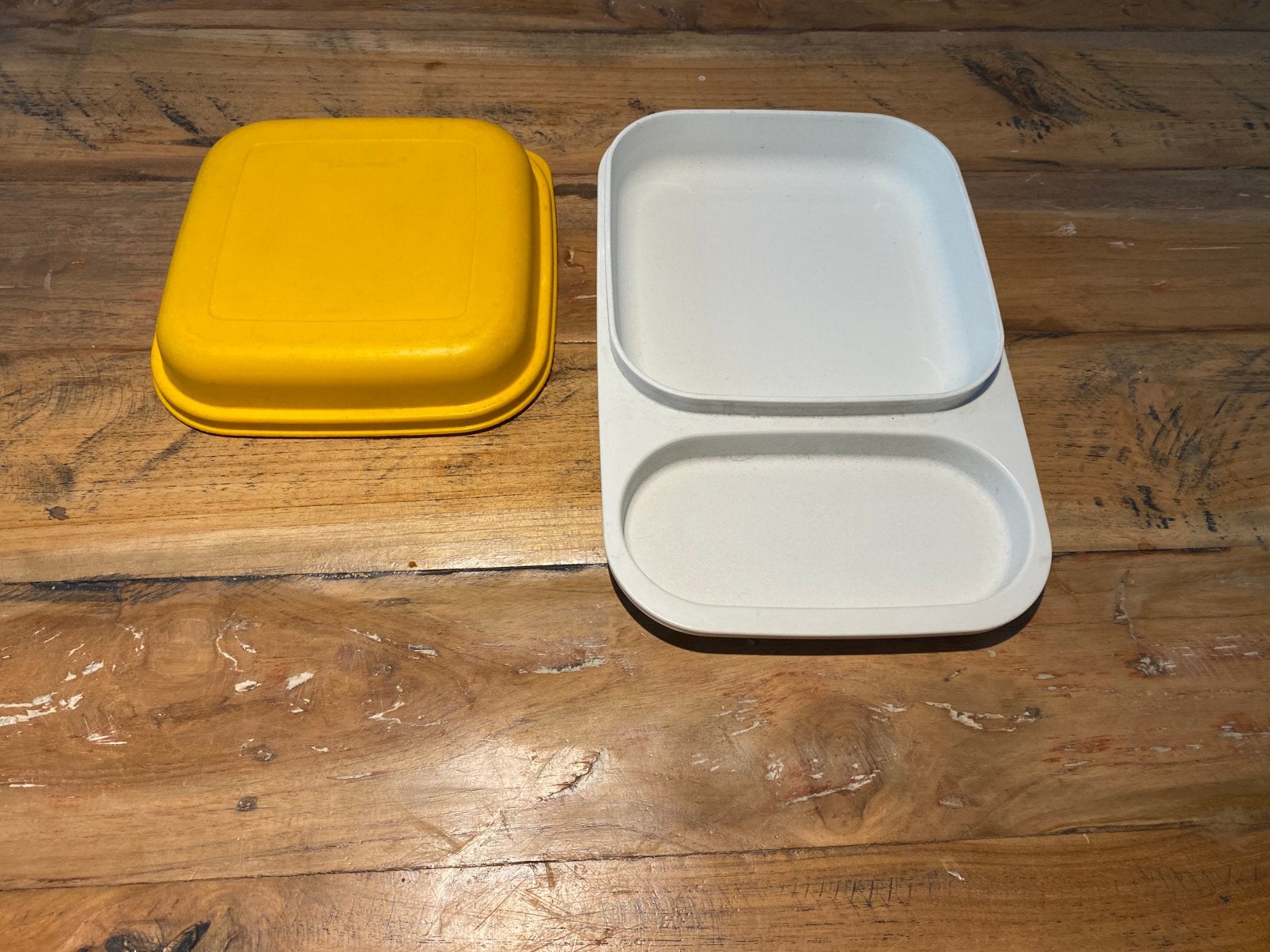 Tupperware plateau, Ophalen of Verzenden, Geel, Overige typen