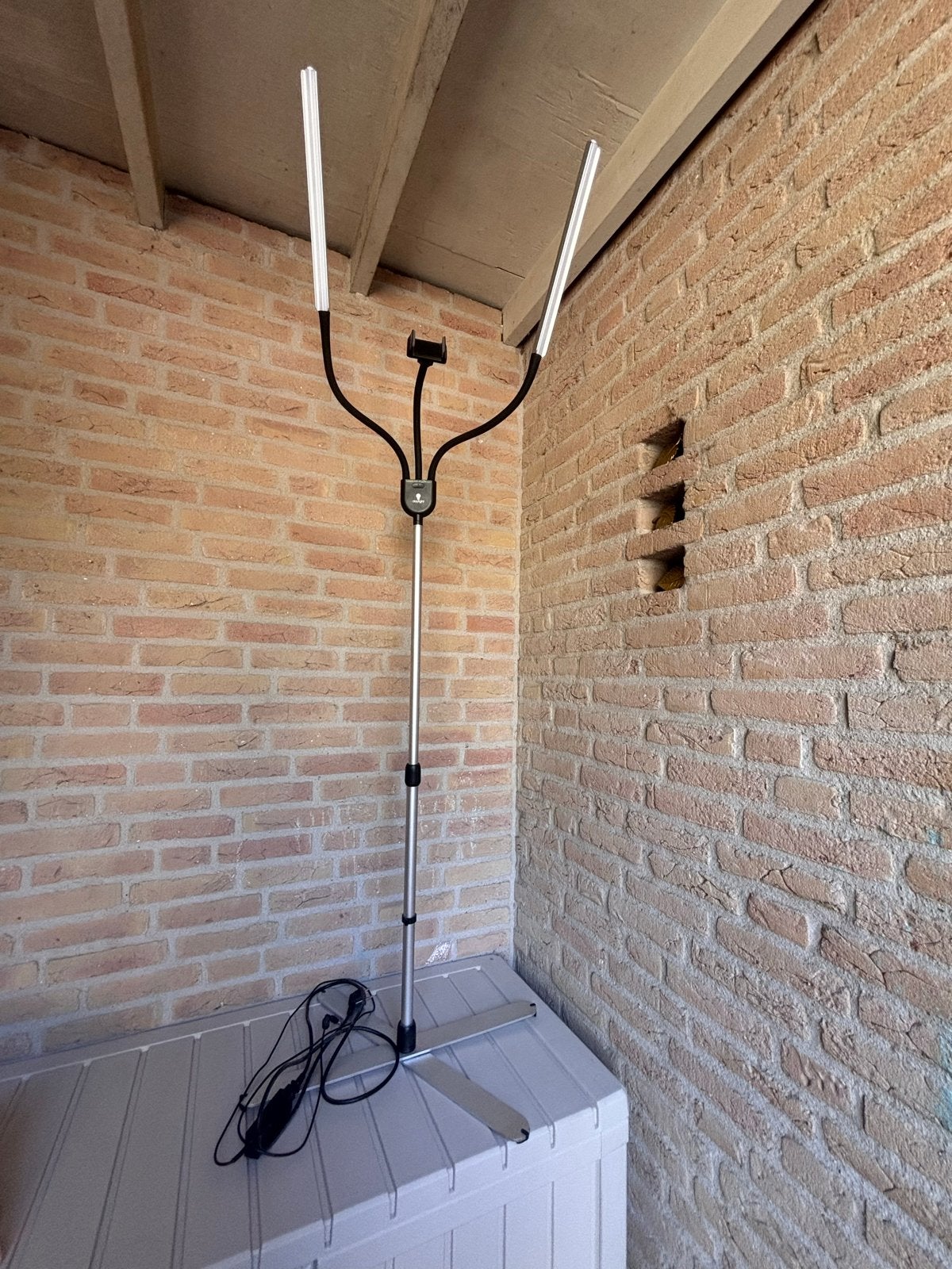 Daylight gemini lamp met telefoonhouder, Overige merken, Zo goed als nieuw, Zilver, Verstelbaar