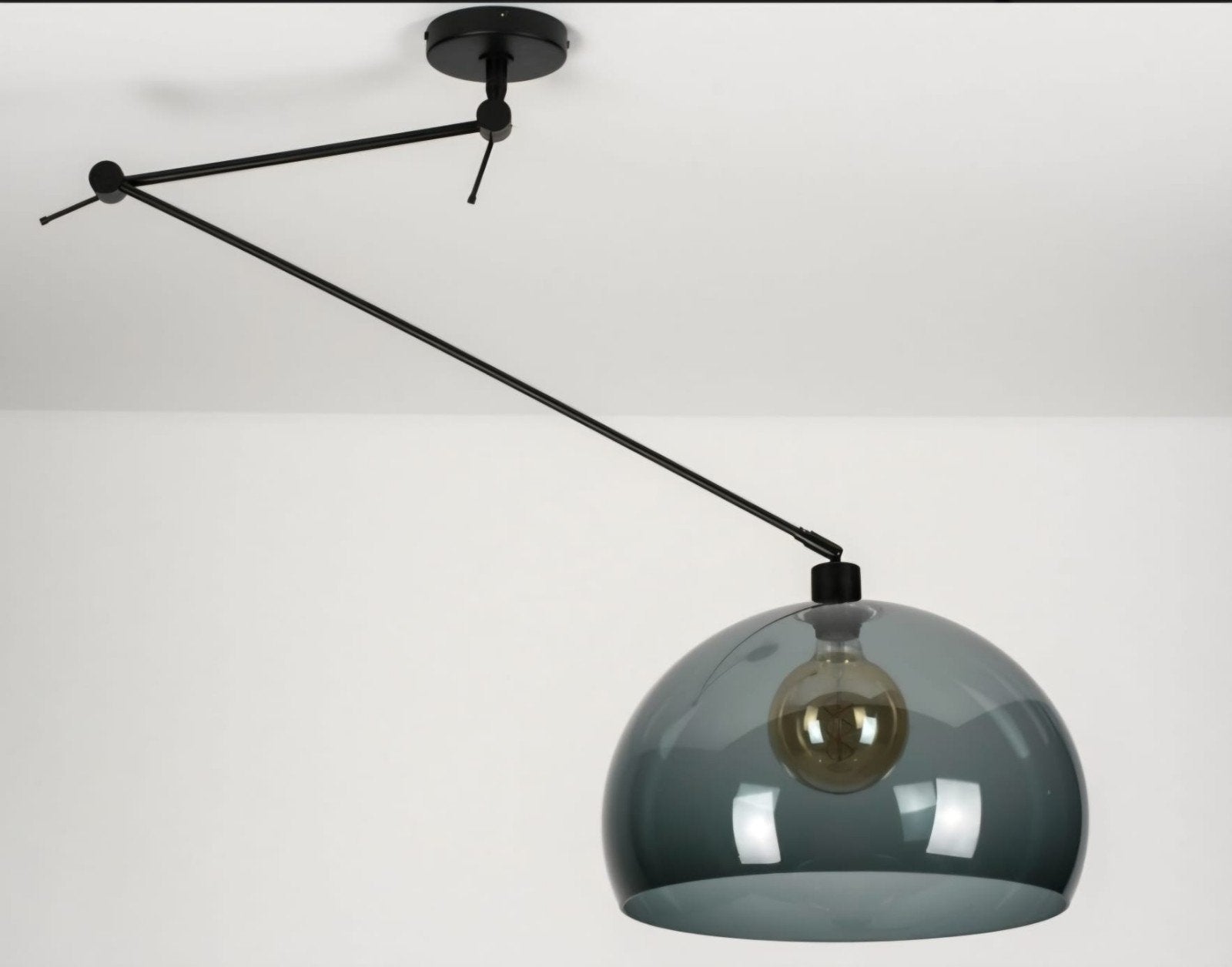 Plafond lamp met knink arm in een vintage stijl, Ophalen of Verzenden, Zo goed als nieuw, Kunststof