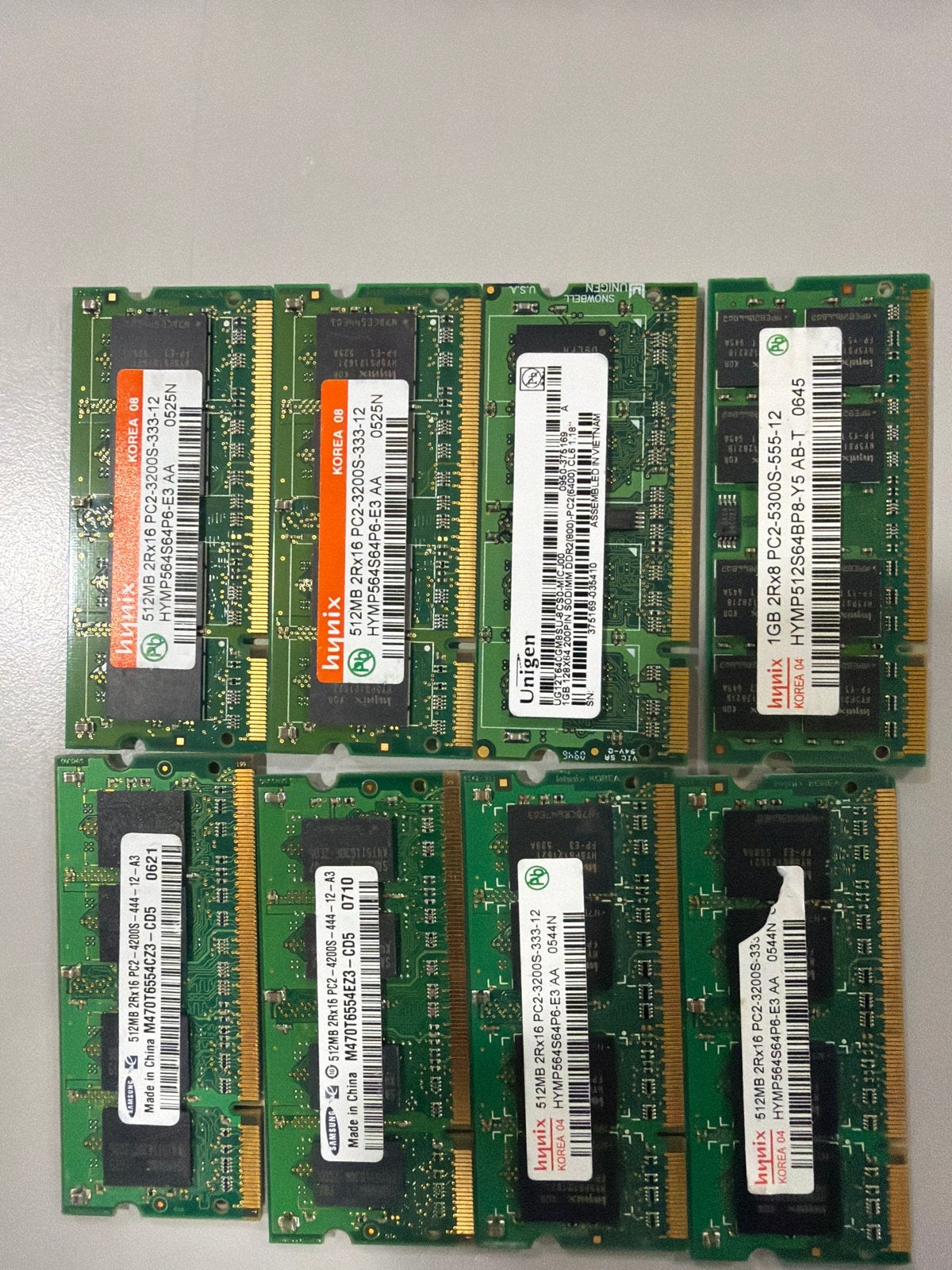 Diverse DDR2 RAM modules voor laptops en desktops, Computers en Software, Server, Ophalen of Verzenden, DDR2, Gebruikt