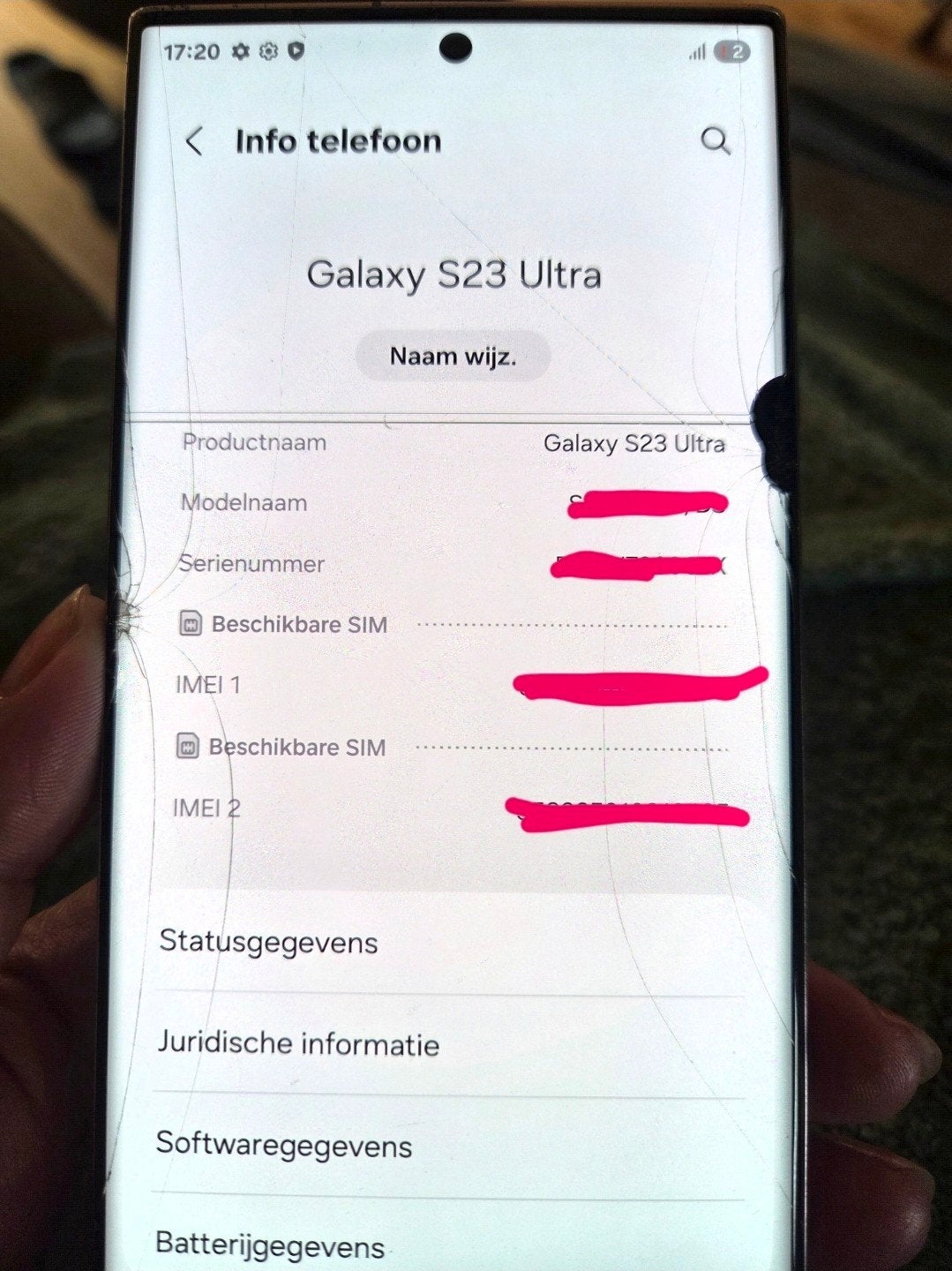 Foto 5 van Samsung Galaxy S23 Ultra - Scherm defect