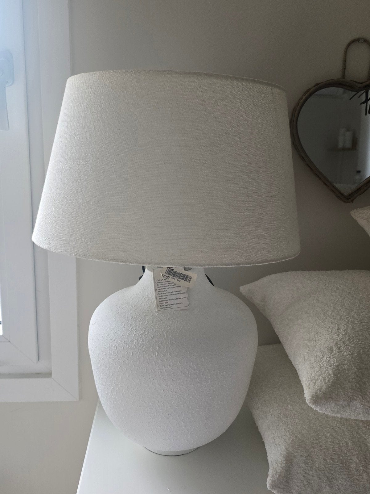 Grote Riviera Maison Tafellamp met Kap - Perfecte Staat, Ophalen, Zo goed als nieuw, Overige materialen