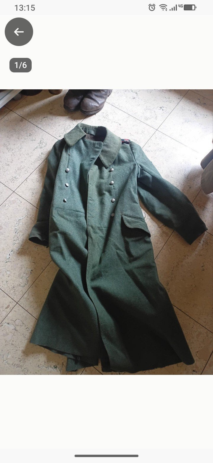 Duitse mantel WO2 origineel, Verzamelen, Ophalen, Landmacht, Duitsland