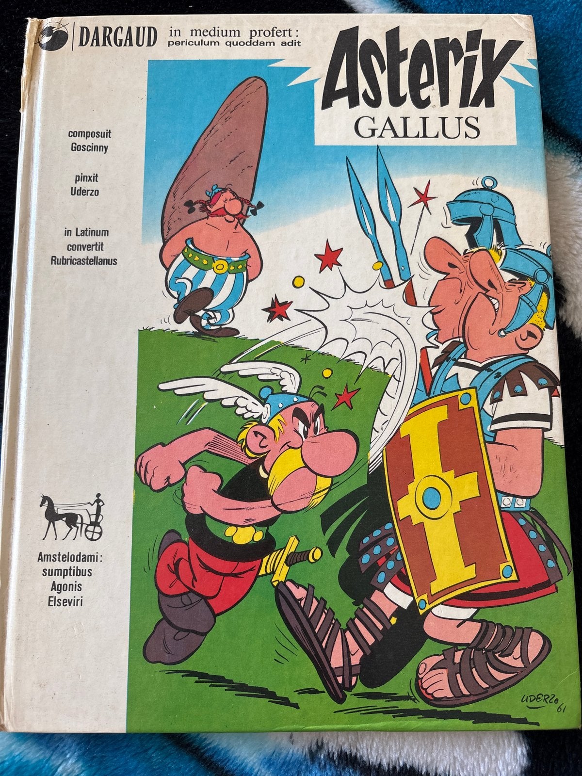 Asterix de Galliër - Latijnse editie (1973), Boeken, Eén stripboek, Ophalen of Verzenden, Gelezen