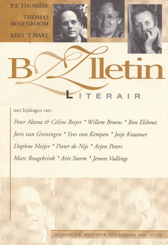 BZZLLETIN 270 – P.F. Thomése/Roosenboom – dec1999/jan2000, Ophalen of Verzenden, Nieuw, Overige typen