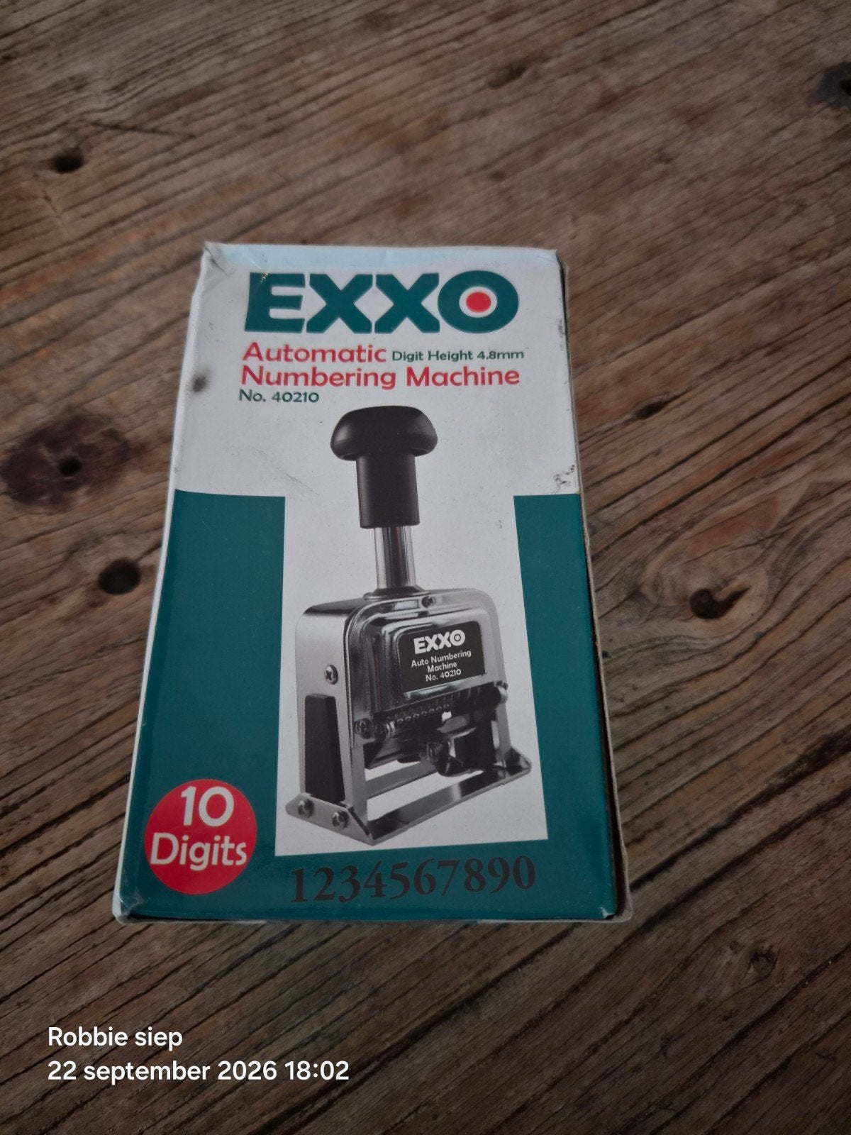 EXXO Automatic Numbering Machine, Diversen, Ophalen of Verzenden