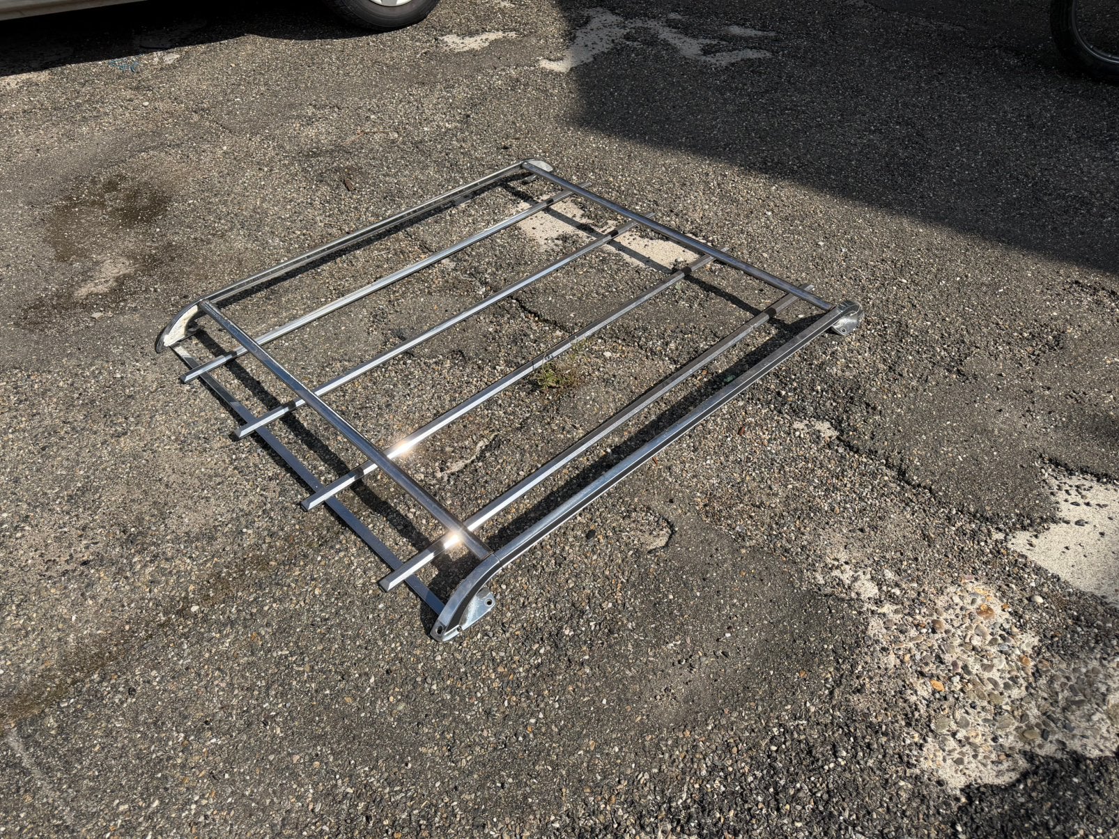 Volvo 240 roofrack dakrek chroom, Auto diversen, Ophalen, Gebruikt