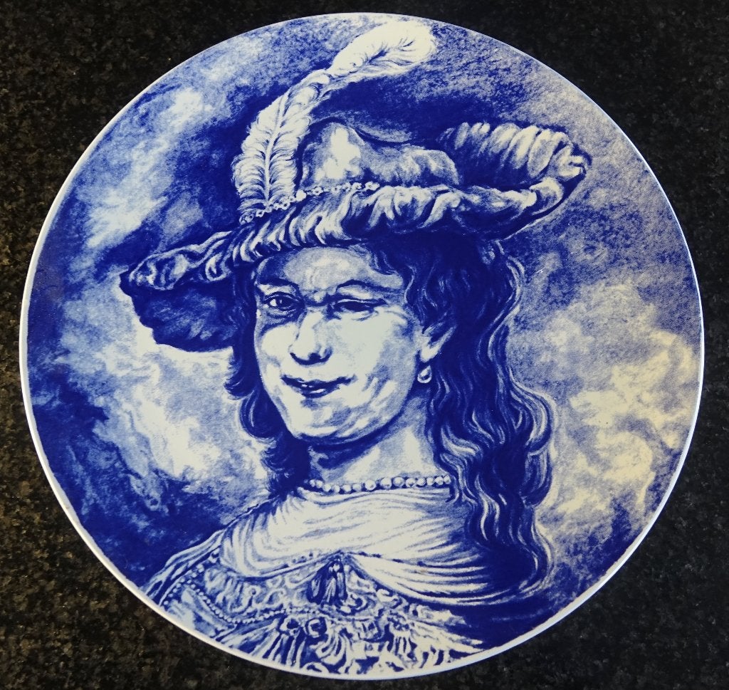 Boch La Louviere Delfts blauw wandbord., Antiek en Kunst, Antiek | Wandborden en Tegels, Ophalen of Verzenden