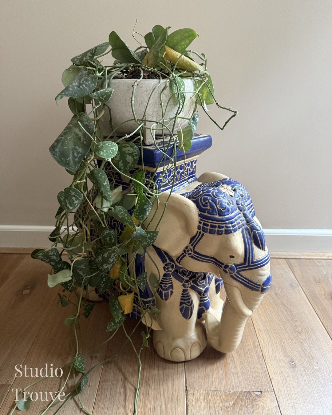 Keramieken Olifant plantentafel | Vintage, Ophalen