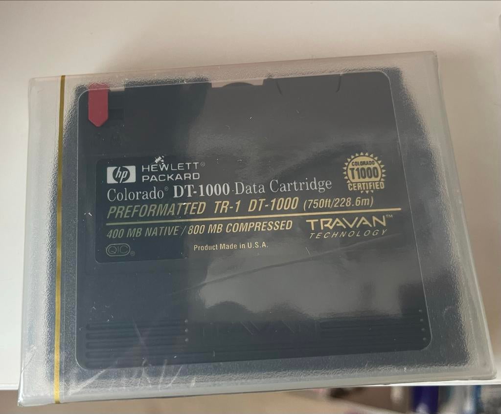 HP Colorado DT-1000 Data Cartridge TR-1 (400/800 MB), Ophalen of Verzenden, Nieuw, Intern, Desktop