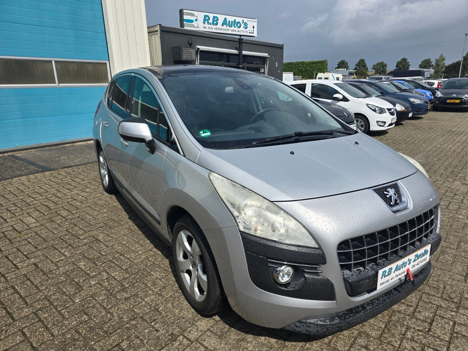 Peugeot 3008 1.6 THP 2012 Grijs, Auto's, Peugeot, Voorwielaandrijving, Euro 5, Stof, Zwart
