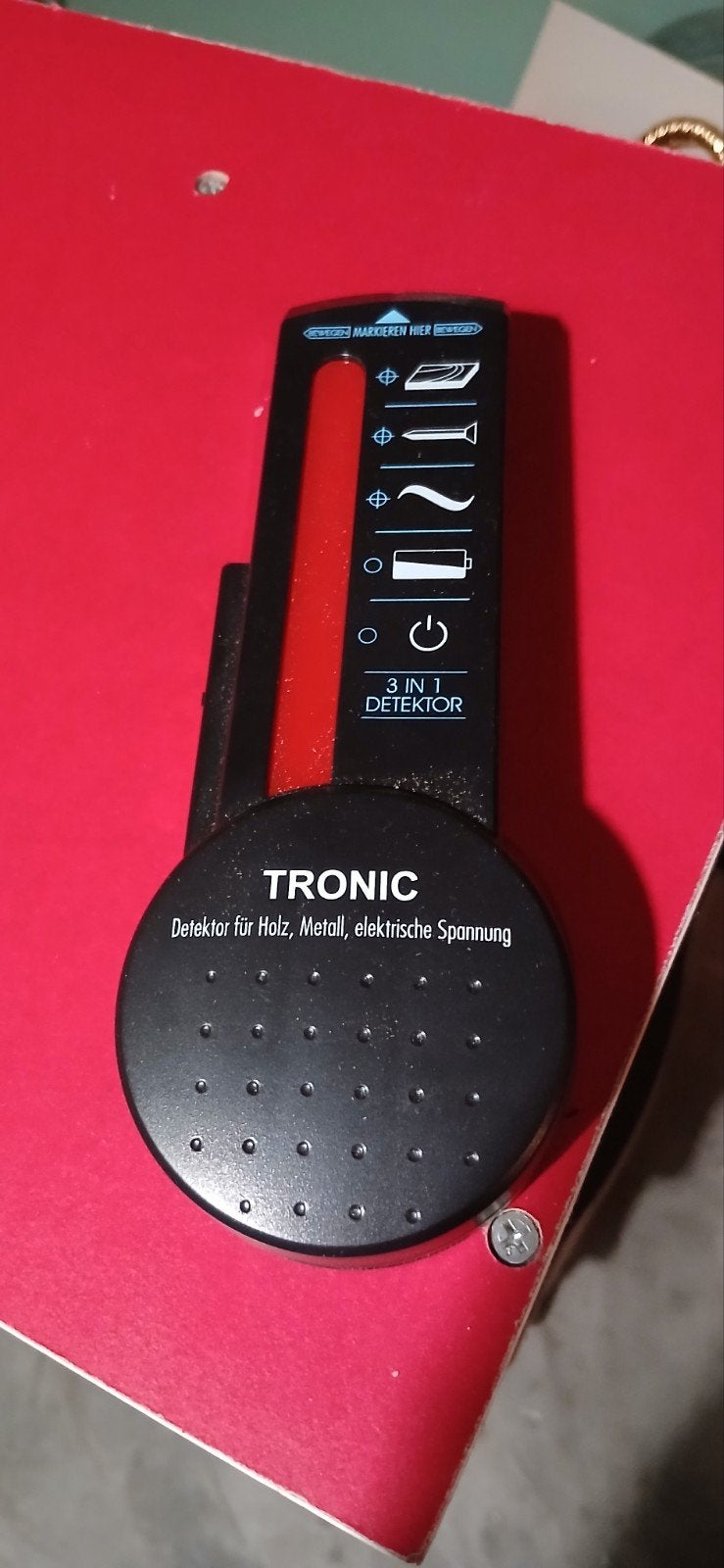Tronic 3-in-1 Detector voor Hout, Metaal, Spanning, Doe-het-zelf en Verbouw, Ophalen, Gebruikt, Elektriciteit