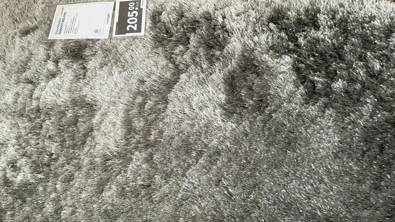 Nieuw Carpetright vloerkleed Shaggy DeLuxe 1.60 bij 2.30 m, Ophalen, 150 tot 200 cm, Grijs, Rechthoekig