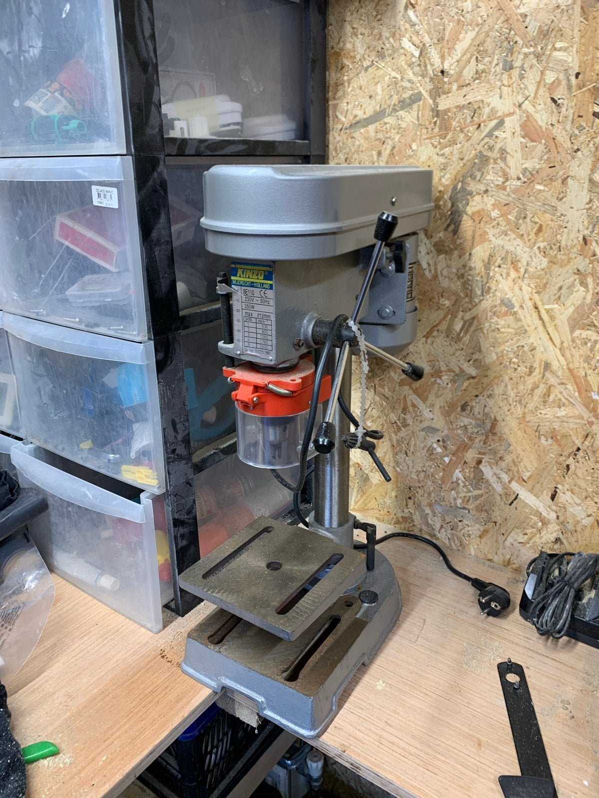 Kinzo Kolomboormachine 350W, Ophalen, Gebruikt, Minder dan 400 watt, Kolomboormachine