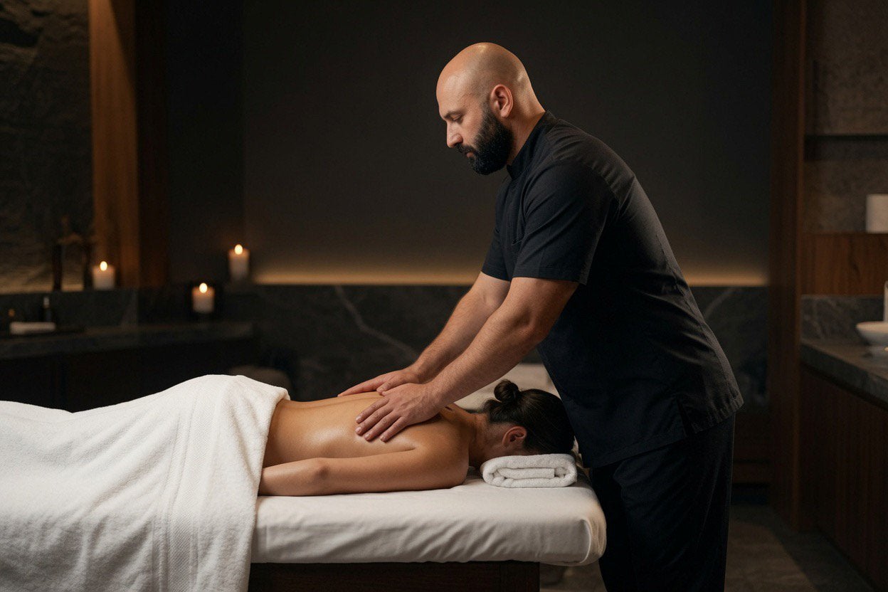 Ontspanningsmassage voor vrouwen, Stoelmassage