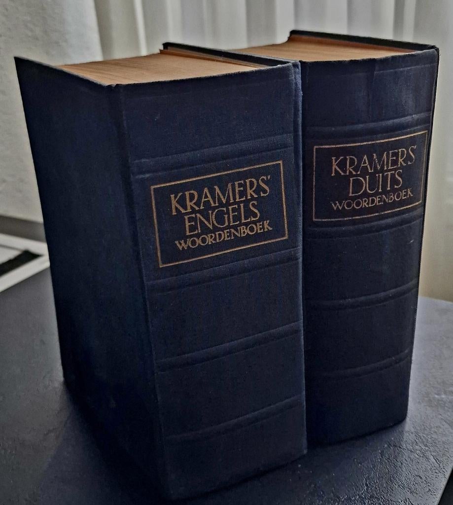 2 oude Kramers Woordenboeken Duits en Engels, Boeken, Woordenboeken, Duits, Ophalen of Verzenden, Zo goed als nieuw, Kramers