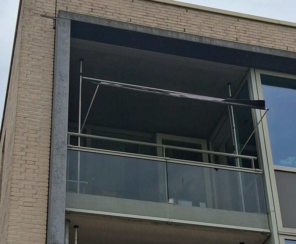 (KLEM) ZONNESCHERM, Tuin en Terras, Ophalen, Knikarmscherm