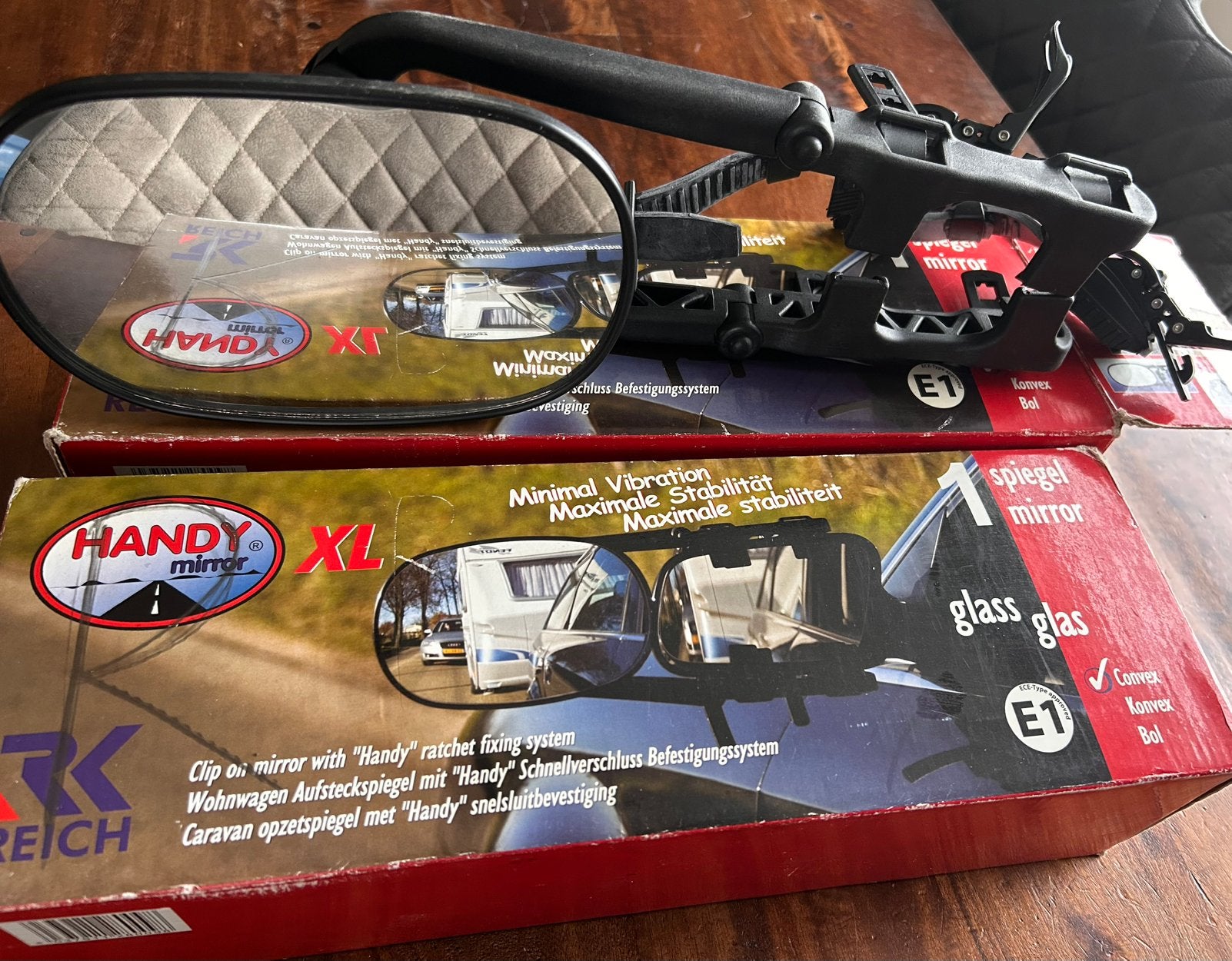 Caravanspiegels Reich Handy Mirror XL, Ophalen, Zo goed als nieuw