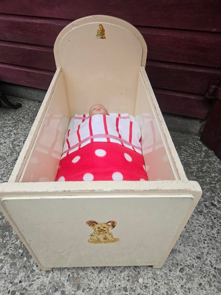 Ledikantje, Retro, voor de pop., Ophalen, Gebruikt, Babypop