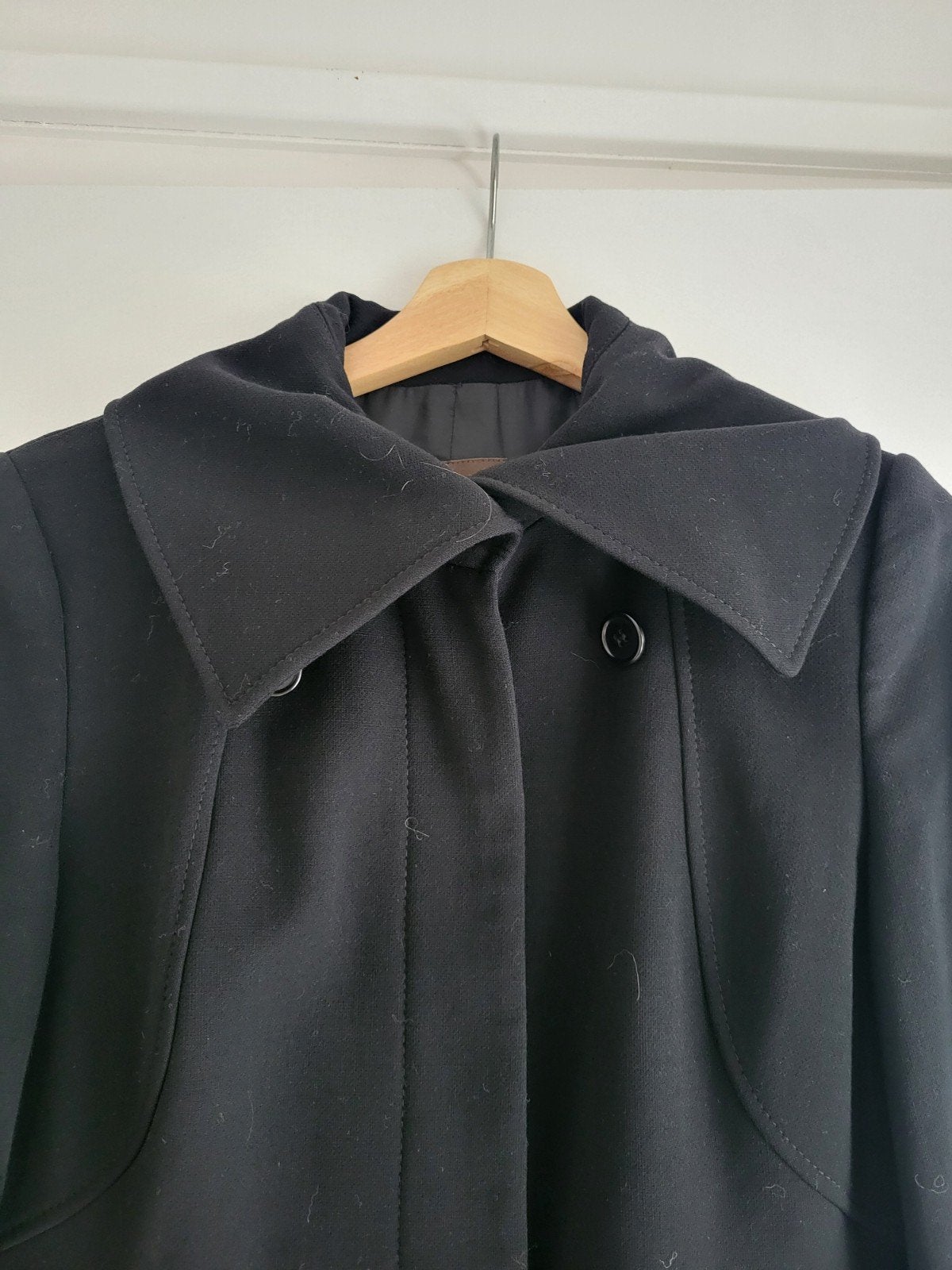 zwarte wollen winterjas van Reiss, Kleding | Dames, Jassen | Winter, Maat 38/40 (M), Reiss, Zwart, Ophalen of Verzenden