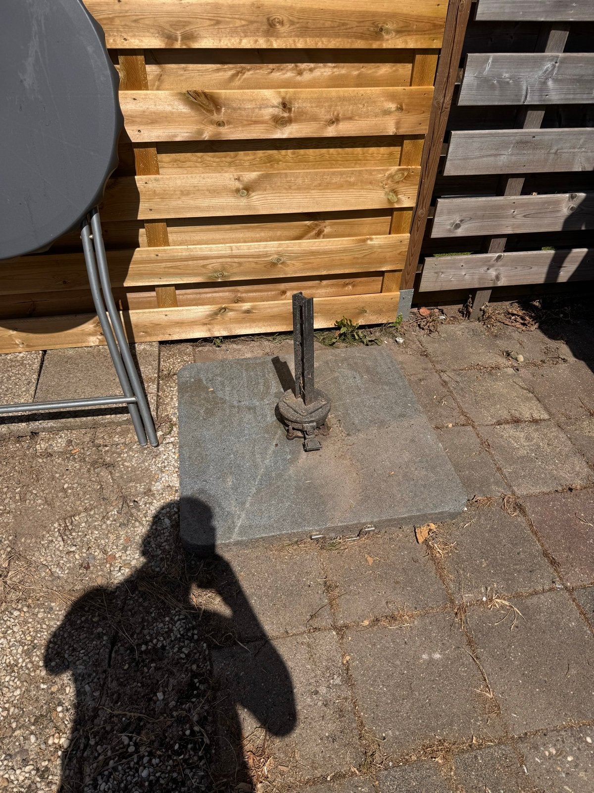 Parasolvoet van beton - stevig en duurzaam, Ophalen, Gebruikt, Minder dan 1 meter, Parasolvoet