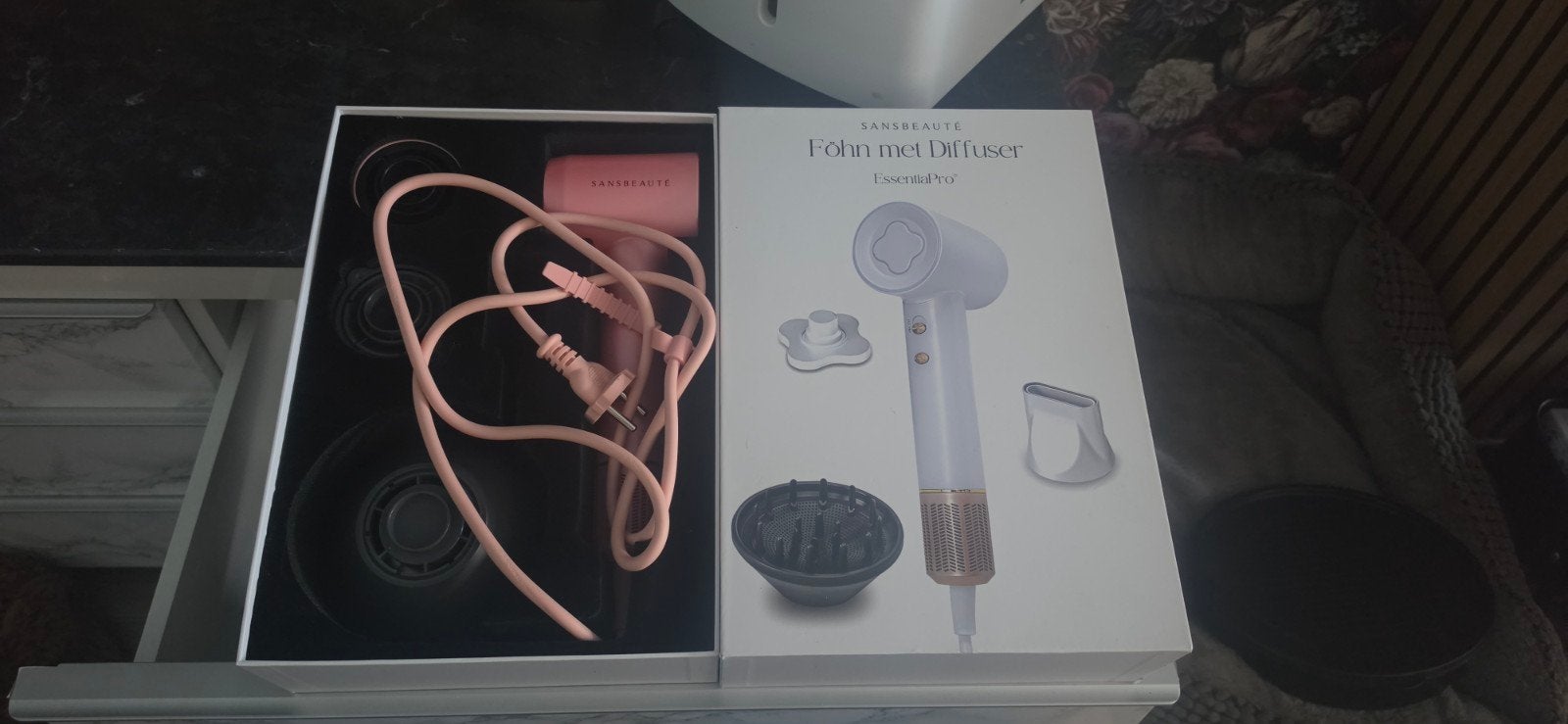 Sansbeaute fohn diffuser, Ophalen of Verzenden, Zo goed als nieuw, Haarverzorging