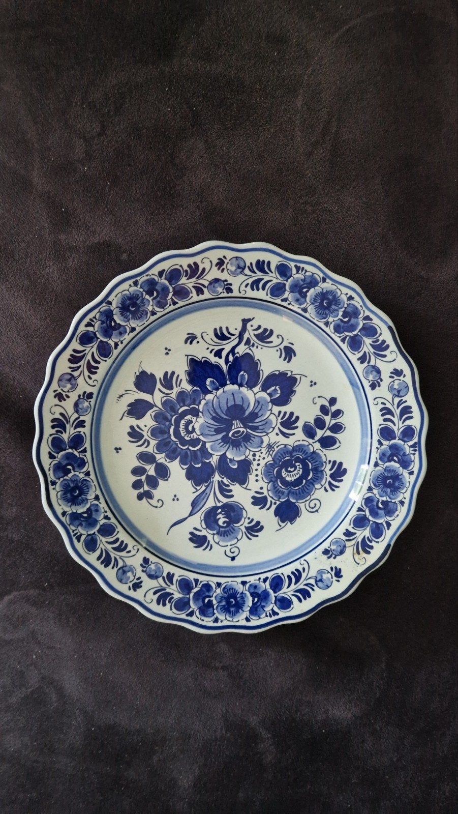 3x Delfts Blauw wandbord 23cm Handbeschilderd, Ophalen of Verzenden