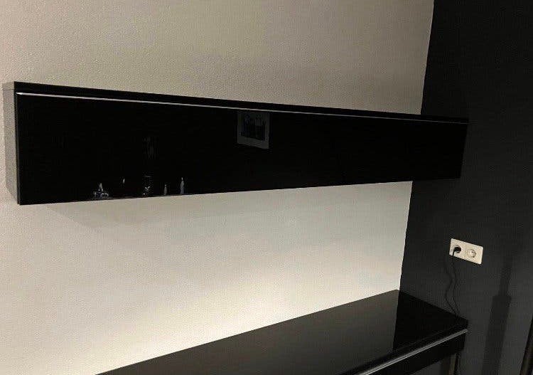 Ikea Besta Burs zwart hoogglans klepkast als nieuw, Ophalen, Zo goed als nieuw