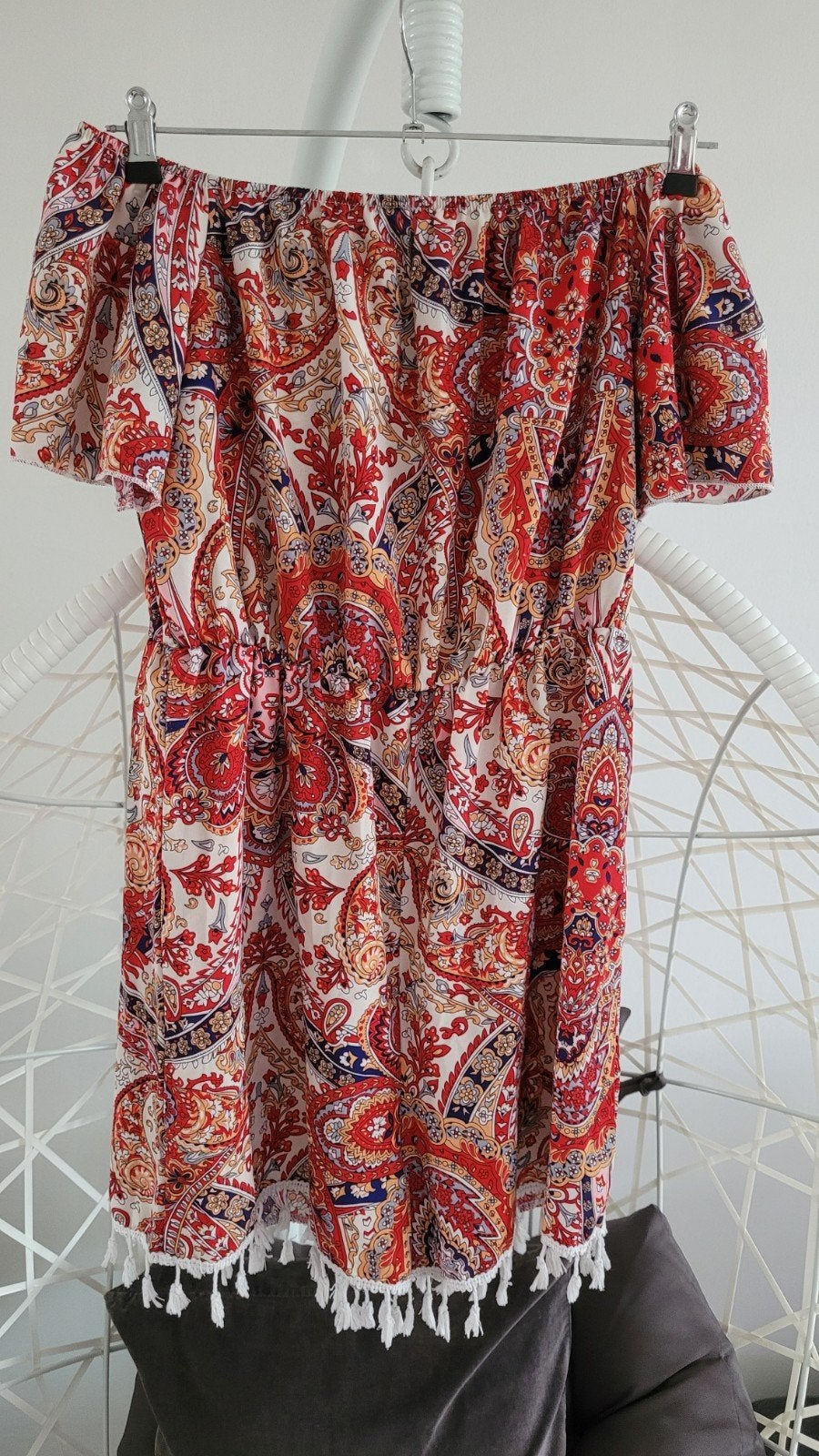 Jumpsuit off shoulder model mt m/l zgn, Maat 38/40 (M), Overige kleuren, Ophalen of Verzenden, Zo goed als nieuw