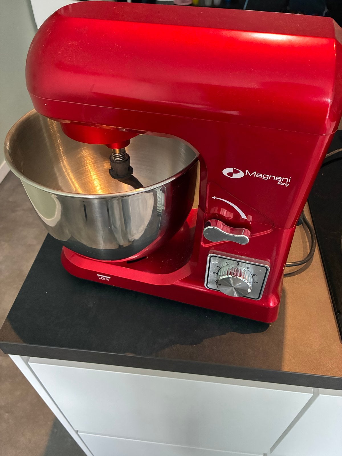 Magnani Italy Keukenmachine - Rood, Witgoed en Apparatuur, 2 tot 3 liter, Ophalen of Verzenden, Gebruikt, 3 snelheden of meer