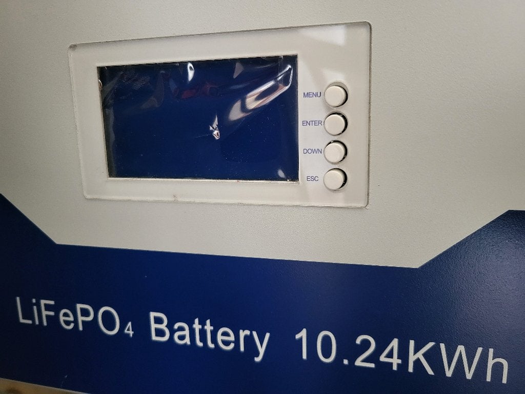 EASUN POWERWALL LiFePO4 thuisbatterij 48V 10.24KWh/200Ah BMS, Doe-het-zelf en Verbouw, Zonnepanelen en Toebehoren, Ophalen, Zo goed als nieuw